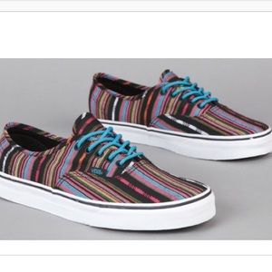 Vans Italian Weave Rainbow Woven Sneakers W7.5 M6